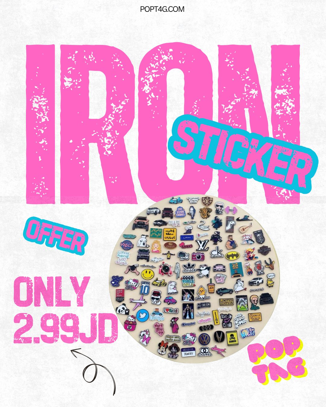 5 iron stickers offer